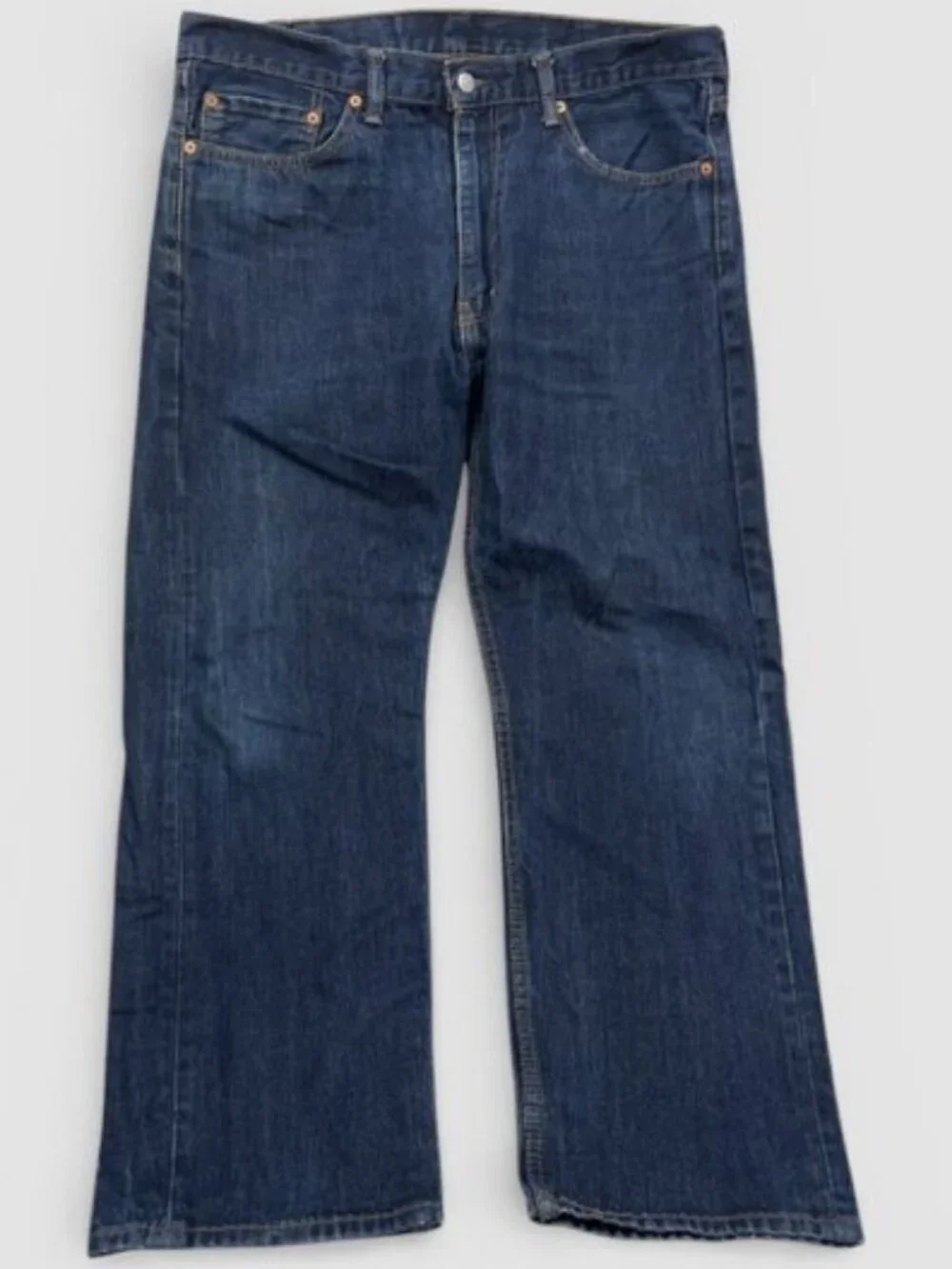 Levi's 505 Regular Fit Straight Leg Jeans Men's Denim Jeans Blue 38x27